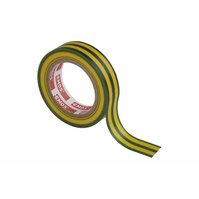 Páska izolační PVC 15/10mm zeleno-žlutá